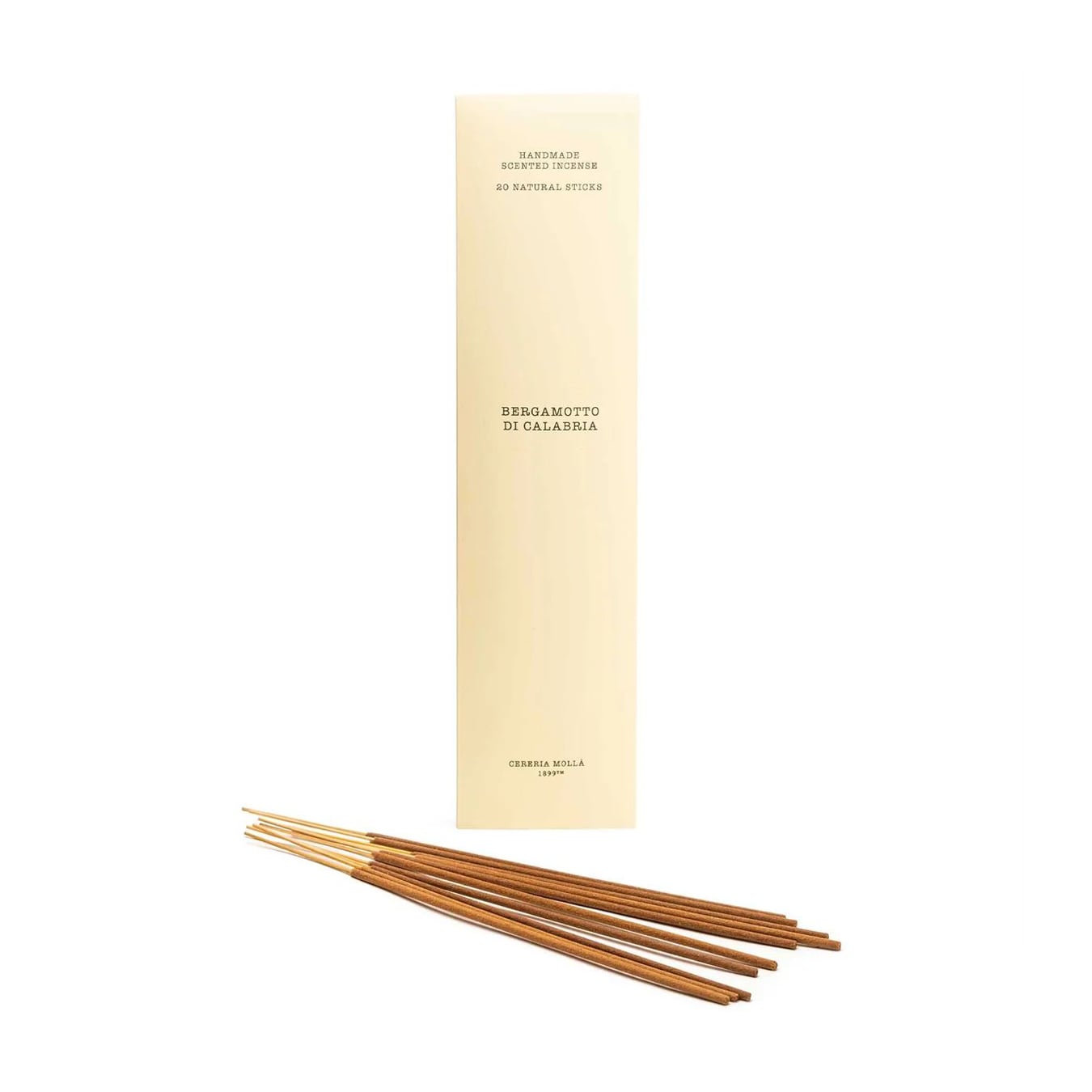 Ароматичні палички Cereria Molla Handmade Scented Incense, Bergamotto di Calabria, 23 см, 20 шт